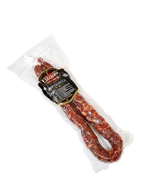 salsiccia artigianale stagionata piccante delle murge - antica ricetta di puglia prodotti tipici pugliesi