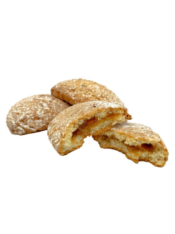 panzerottini biscotti artigianali ripieni alle albicocche - antica ricetta di puglia prodotti tipici regionali