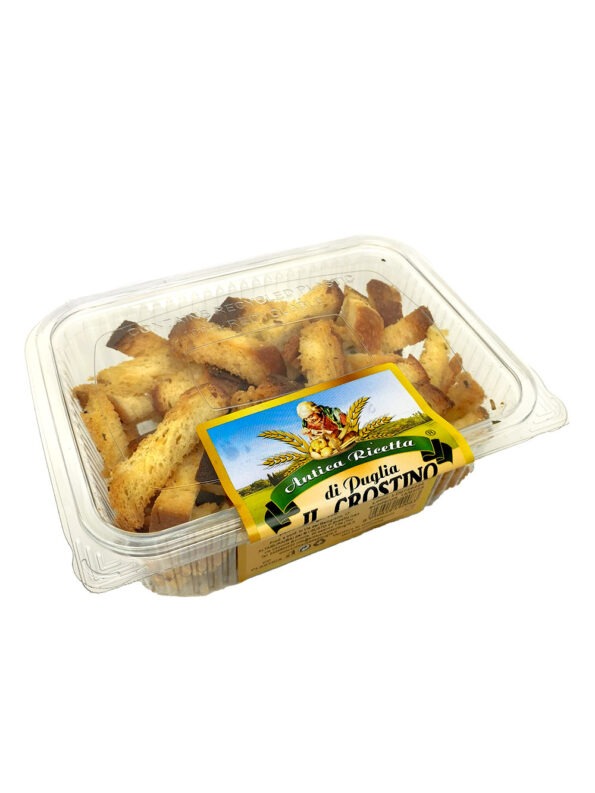 Crostini artigianali con pane di Altamura - 150 g - Antica Ricetta di Puglia - prodotti tipici regionali