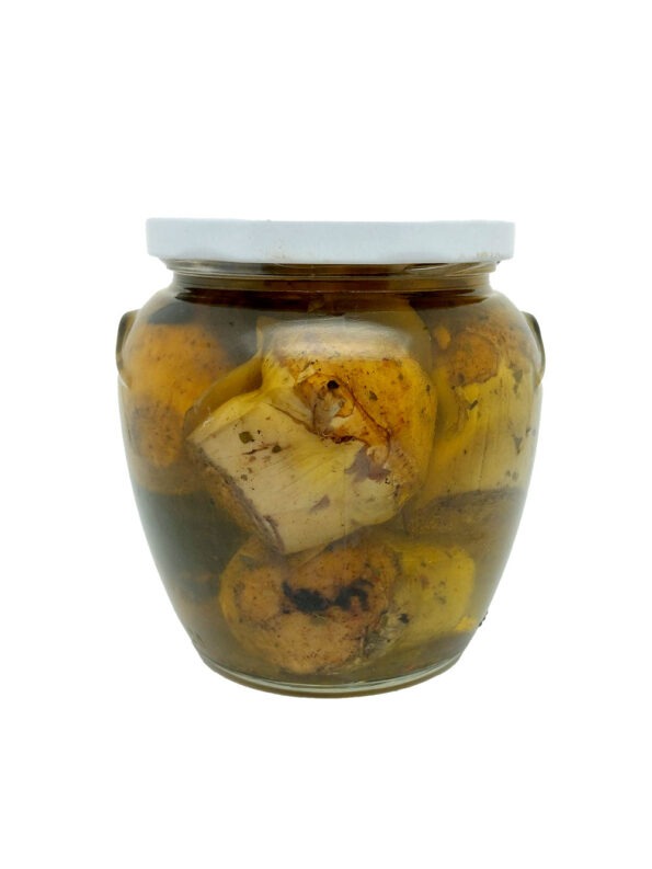 Carciofi grigliati interi sottolio - vasetto 550 g - La Cerignola di una Volta - Antica Ricetta di Puglia prodotti tipici regionali