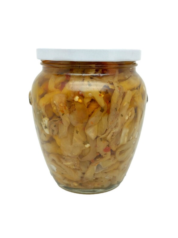 Melanzane a filetti sottolio - vasetto 550 g - La Cerignola di una Volta - Antica Ricetta di Puglia prodotti tipici regionali